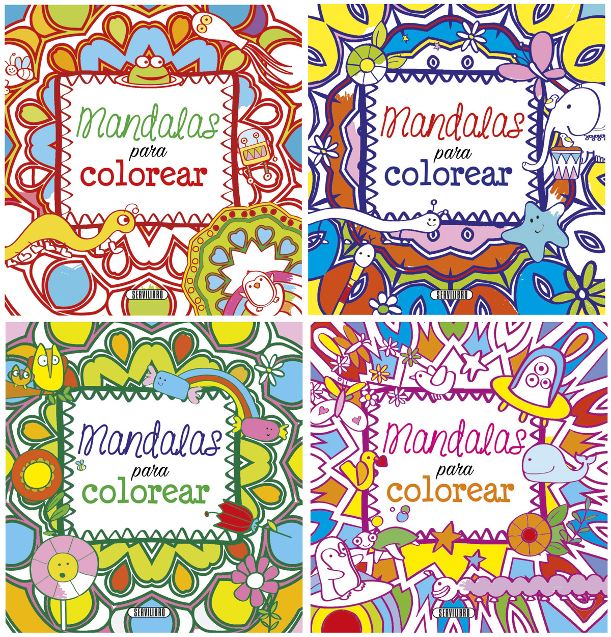 Mándalas para colorear (4 títulos)