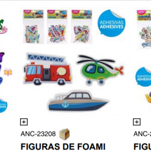 Formas goma eva adhesivas varias