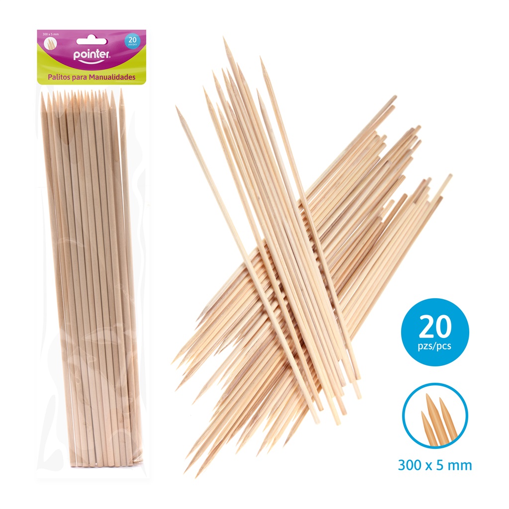 Palitos Redondos con punta POINTER X 20 UNIDADES