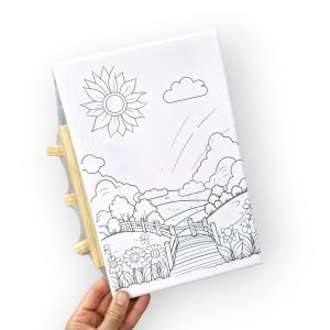 Marco con dibujo y Caballete 20*30