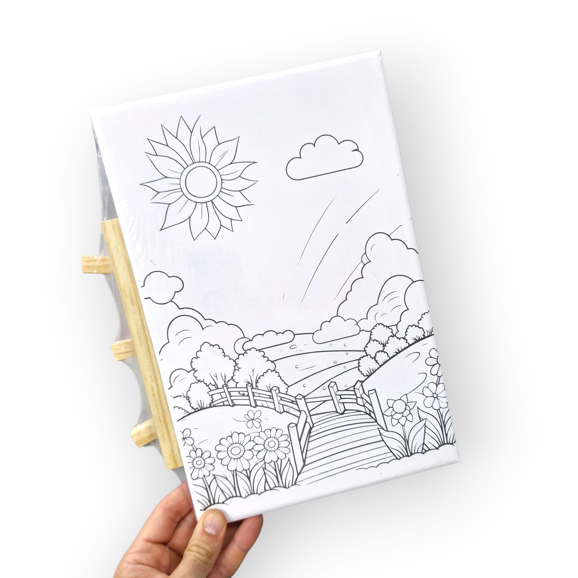 Marco con dibujo y Caballete 20*30