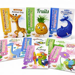 Colouring stickers book ( pack 8)