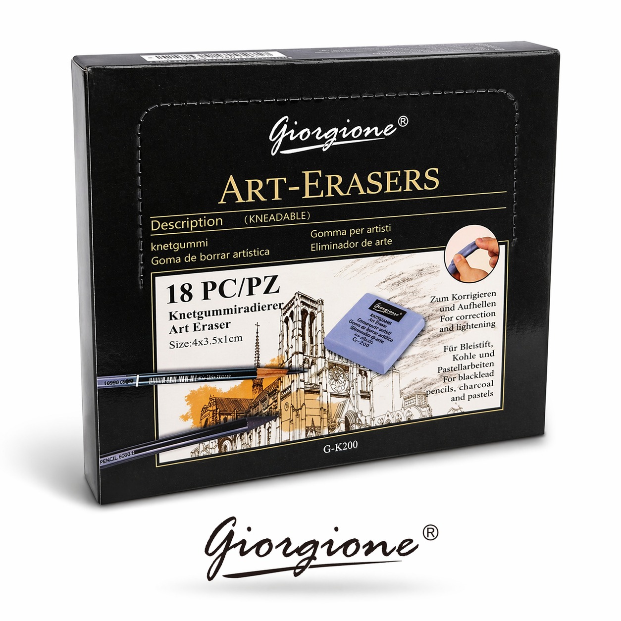 GOMA DE BORRAR PARA DIBUJO 18 PC