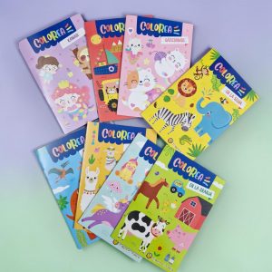 Mini libros colorea pack 8 unidades