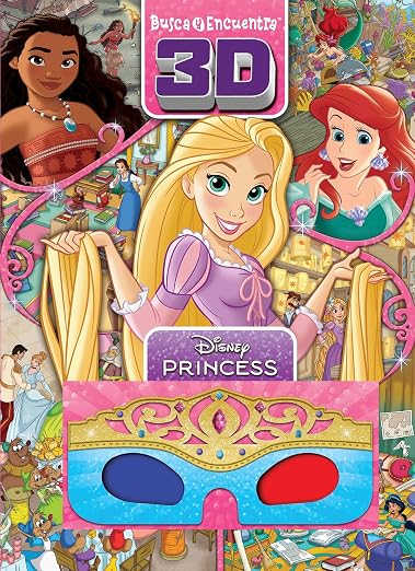 Disney Princesas: Busca y Encuentra - Libro de Actividad con escenas en 3D