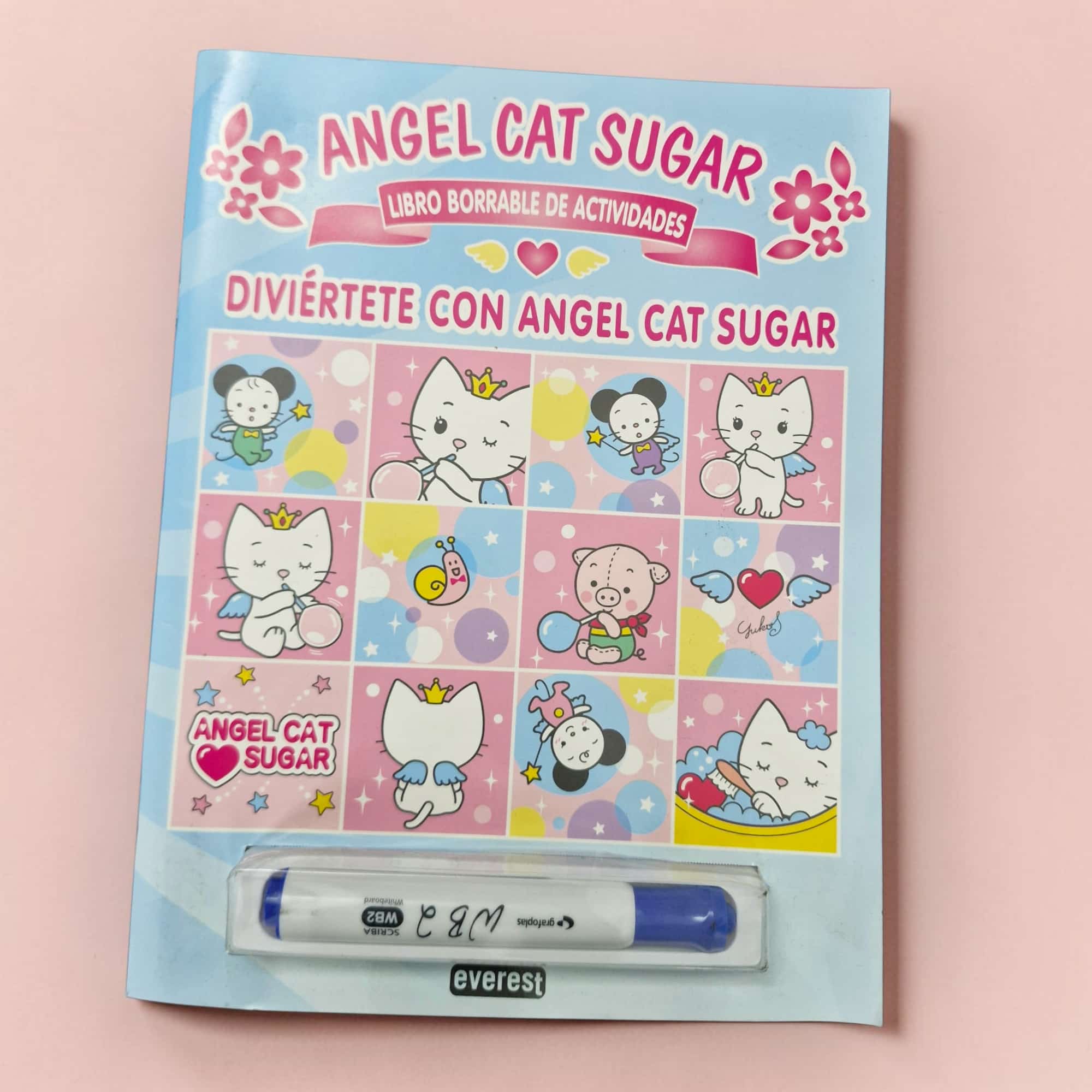 Angel Cat Sugar - libro borrable con actividades