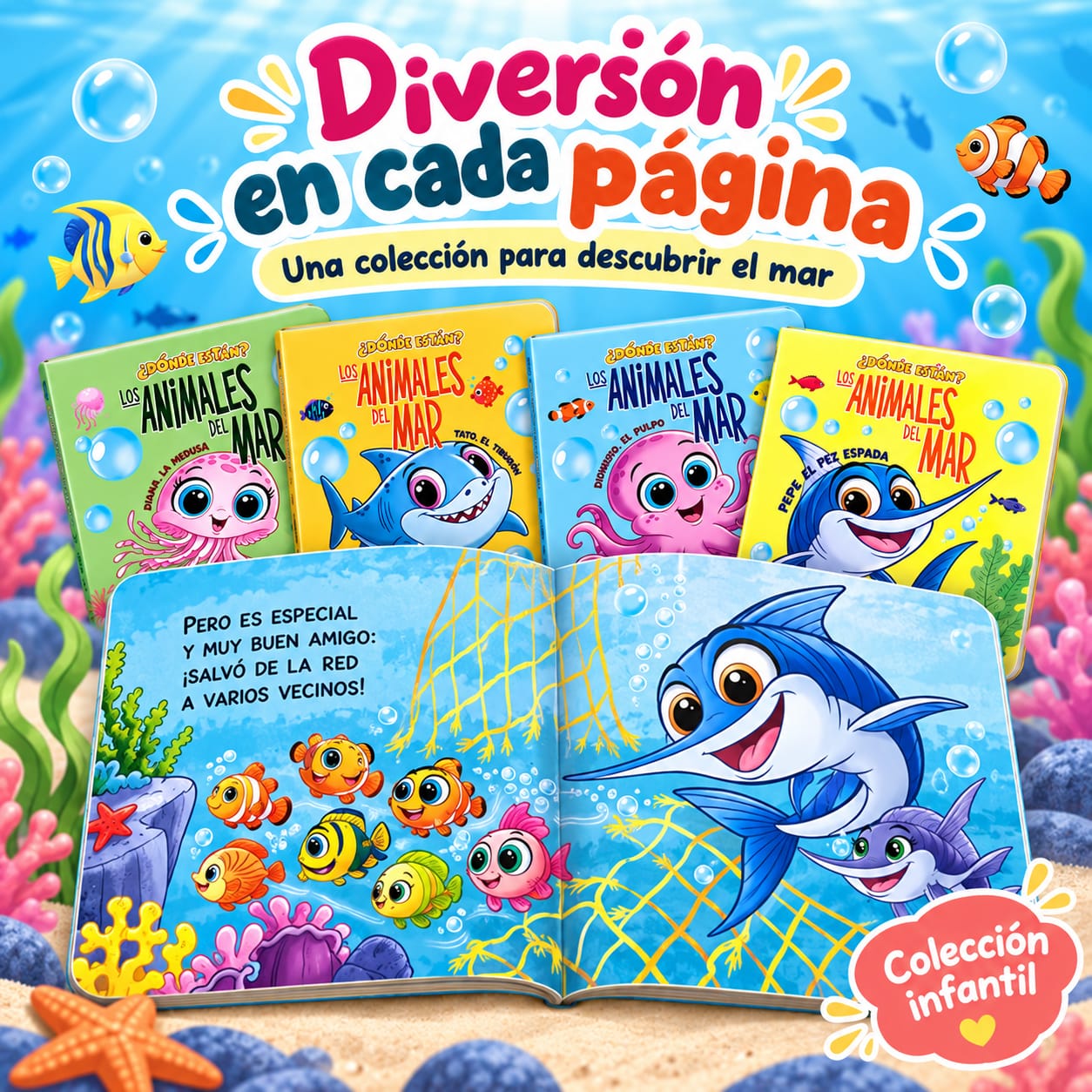 Donde están? animalitos del mar - Imagen 3
