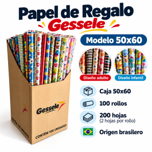 Papel de regalo avon satinado 50x60 ( 200 hojas)