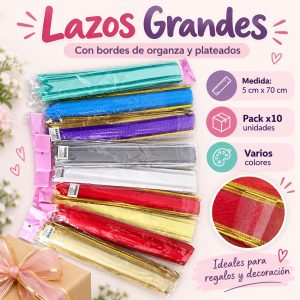 Moños grandes x 10