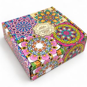 Caja con velas aromaticas - mandalas